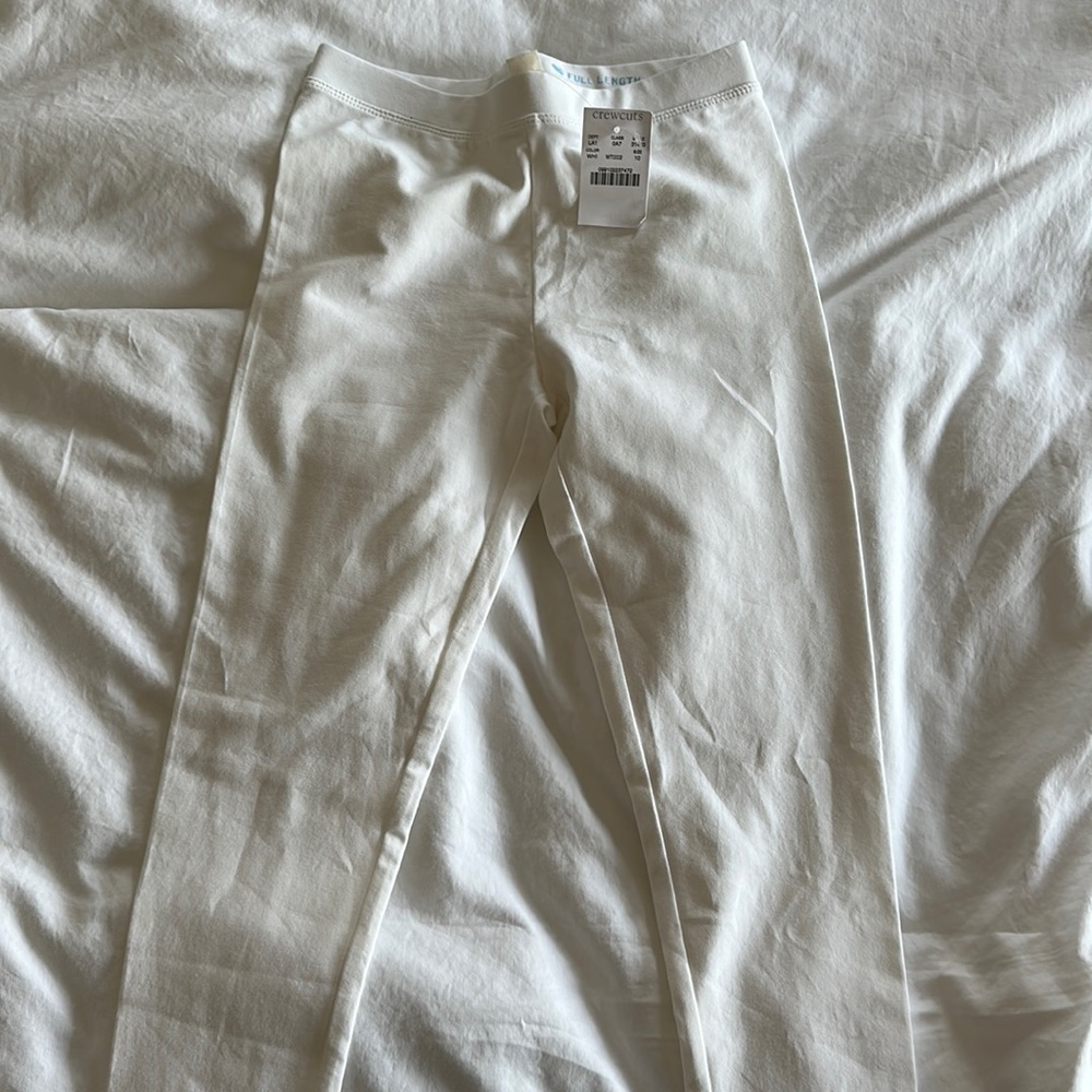 Brand new with tags Crewcuts white leggings